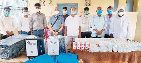 Oxygen concentrators and other equipment are provided at the centre. (Photo | Express)
