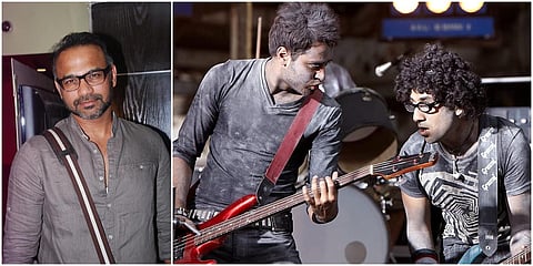 Director Abhinay Deo (L) and a still from 'Delhi Belly' (Photo| IMDb)