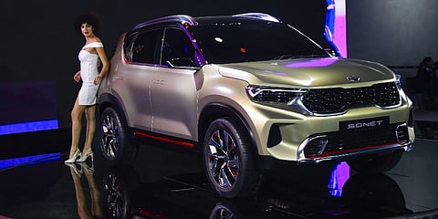 Kia India said its dispatches to dealers in June stood at 15,015 units in June, up from 11,050 units in May this year. (File photo | PTI)