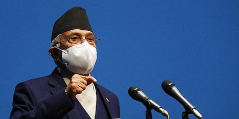 Prime Minister Oli is currently heading a minority government after losing a trust vote in the 275-member House. (File photo | AP)