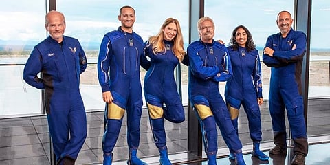 The Unity 22 crew that is slated to board the Virgin Galactic. (Photo | Twitter: @virgingalactic)