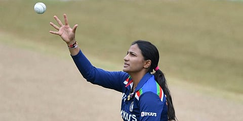 India all-rounder Sneh Rana (Photo | AP)