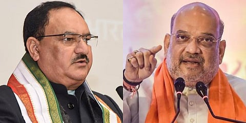 BJP president JP Nadda (L) and Union minister Amit Shah (File photo| PTI)