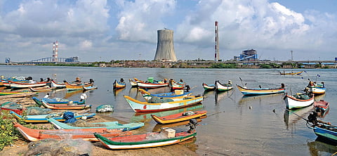 File photo of fishing boats stranded at Ennore, during the lockdown, in Chennai. (File photo| R Satish Babu