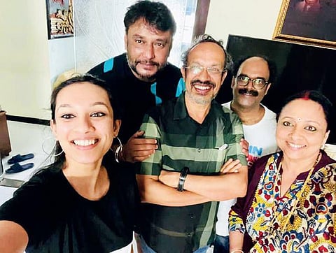 Chandana Nag, Darshan, B Suresha, V Harikrishna and Shylaja Nag