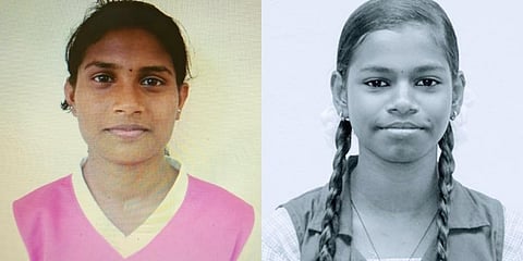 M Anu (L) and Syama Manu (R)