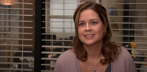 Pam (Jenna Fischer) and Jim (John Krasinski) from 'The Office' remain one of the greatest TV couples of all time. (Photo | YouTube screengrab)