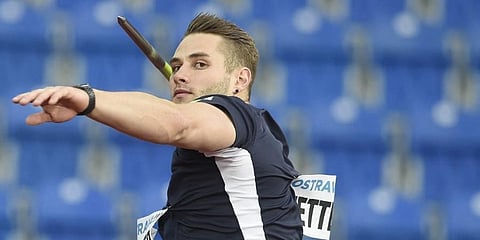 German javelin superstar Johannes Vetter (Photo | AFP)