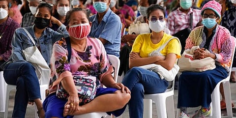 Residents wait to receives shots of the AstraZeneca COVID-19 vaccine at the Central Vaccination Center in Bangkok. (Photo | AP)
