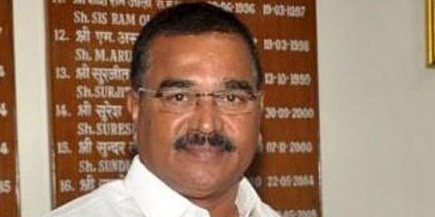 Agriculture Minister S Niranjan Reddy Addressing farmers virtually on Mana TV transmitted via T-SAT during a programme on ‘Oil Palm Cultivation Extension in Telangana’. (File photo | EPS)