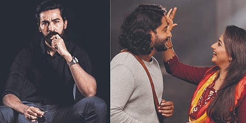 Actor Chirag Jani (L) and a still from 'Veeram'.