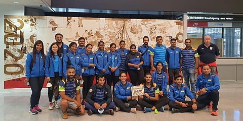 Indian Shooting Contingent (Photo | NRAI Twitter)