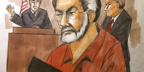 Chicago businessman Tahawwur Rana in a courtroom artist's drawing. (File photo | AP)