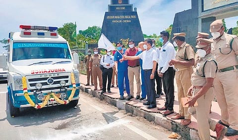 GGHC launches 24x7 ambulance at Vandalur