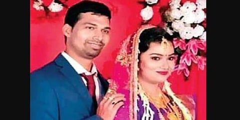 ACF Soumya Ranjan Mohapatra with his wife Bidya Bharati.