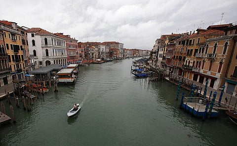 A view of the Canal Grande (Grand Canal) in Venice, Italy. (Photo | AP)