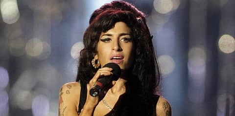 In this file photo taken on June 27, 2008 British singer Amy Winehouse performs during a concert in honour of Nelson Mandela's 90th birthday in Hyde Park, central London. (File photo | AFP)