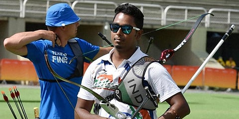 Indian archer Atanu Das (Photo | PTI)