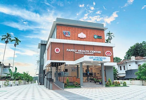 The new Rs 10-crore three-storey building of Vazhakkad family health centre