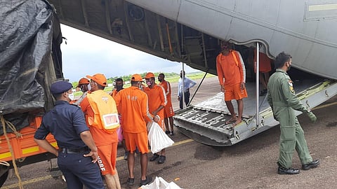 NDRF team leaving for Maharashtra (Photo | EPS)
