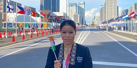MC Mary Kom in Tokyo (Photo @MangteC)