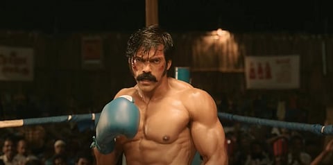 A still from Sarpatta Parambarai. (Photo | YouTube screengrab)