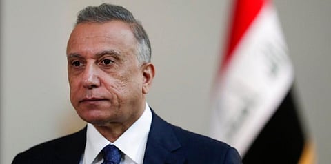 Iraqi Prime Minister Mustafa al-Kadhimi poses in his office during an interview with The Associated Press in Baghdad, Iraq, Friday, July 23, 2021. (Photo | AP)