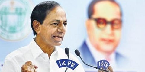 Telangana Chief Minister K Chandrasekhar Rao said that a Dalit Protection Fund would be set up as part of which the funds would be given to District Collectors. (Photo | Express)