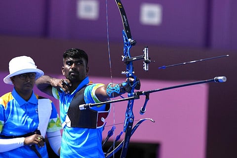 Indian archer Pravin Jadhav. (Photo | AP)