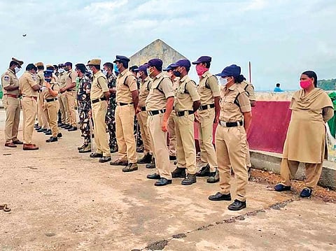 Telangana officials argue that AP has been drawing water through Srisailam for use outside the Krishna basin.