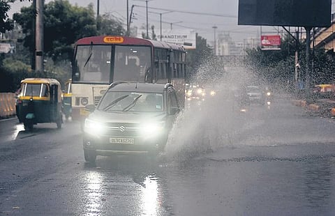 Delhi received some respite and rainfall in the evening. (Photo | Parveen Negi/EPS)