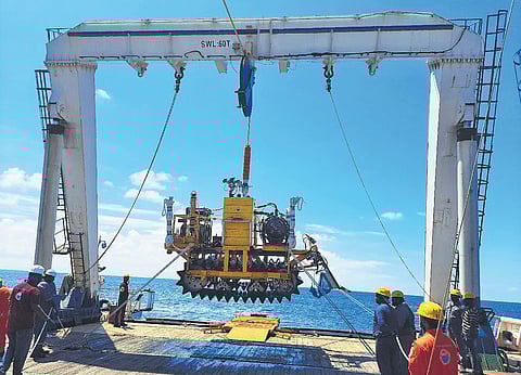 The project is aimed at harvesting polymetallic nodules from a depth of 6 km. (Photo | Special Arrangement)