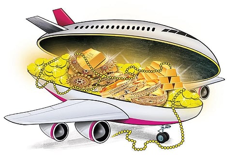 Gold worth Rs 76 lakh seized from Thiruvananthapuram airport