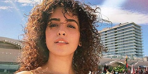 Bollywood actress Sanya Malhotra will next star in 'Meenakshi Sundareshwar', co-starring Abhimanyu Dassani and produced by Karan Johar. (Photo | Sanya Malhotra Facebook)