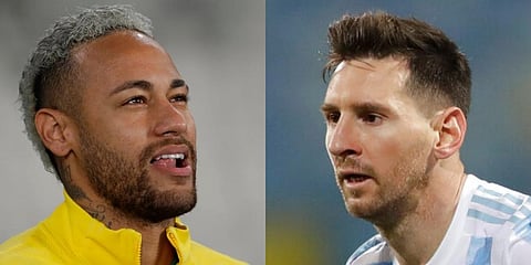 Argentina's Lionel Messi and Brazil's Neymar (Photo | AP)