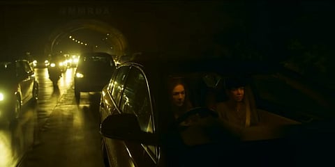 A still from Dial 100, featuring Neena Gupta, Sakshi Tanwar and Manoj Bajpayee. (Photo | YouTube screengrab)