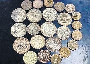 Some of the recovered coins