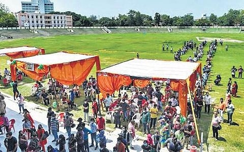 The athletics training centre in Lucknow’s KD Singh Babu Stadium is seeing a sudden jump in admission enquiries, according to local officials.