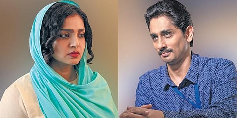 Actors Parvathy and Siddharth