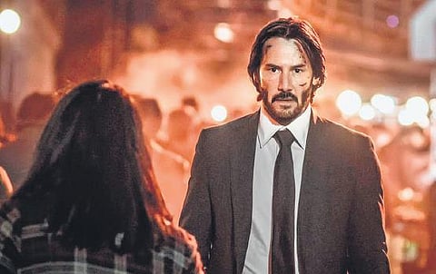 Keanu Reeves in a still from 'John Wick'