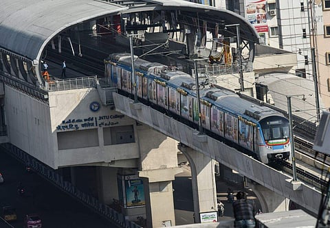 Hyderabad Metro Rail . (File Photo |EPS ,Vinay Madapu)