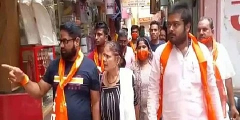 The Kranti Sena has been running a campaign against Muslims applying 'mehndi' on hands of Hindu women. (Photo | YouTube Screengrab)