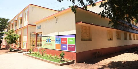 A school developed under Nadu-Nedu in Nellore district. (Photo| EPS)