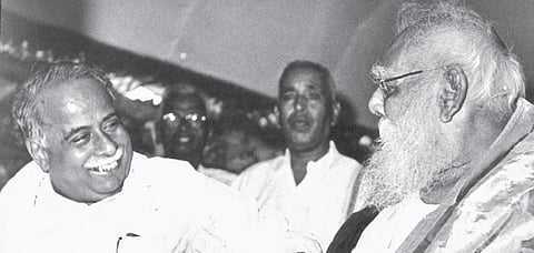 File photo of CN Annadurai with Periyar | Express