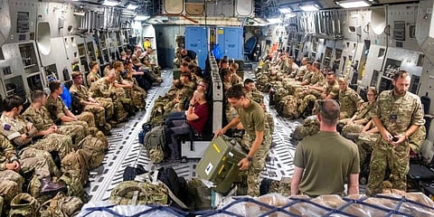 Members of Joint Forces Headquarters get prepared to deploy to Afghanistan to assist in the draw down from the area. (Photo | AP)