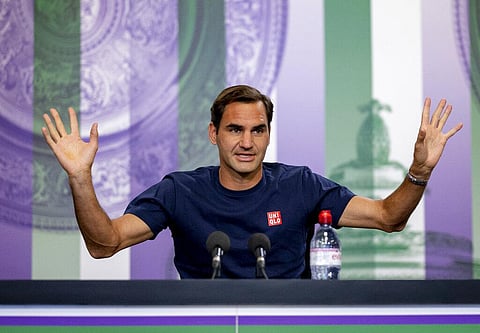 Switzerland's Roger Federer at a press conference. (File Photo | AP)