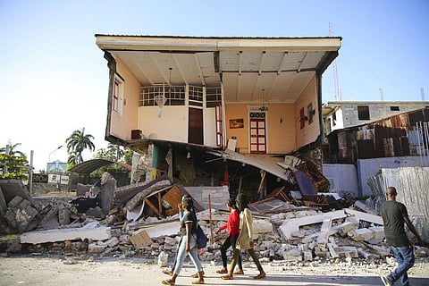 A 7.2 magnitude earthquake struck Haiti on August 14. (Photo | AP)