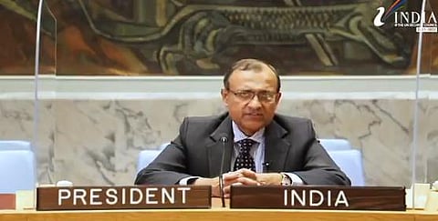 Ambassador of India to UN, TS Tirumurti (Photo | Twitter/ANI)