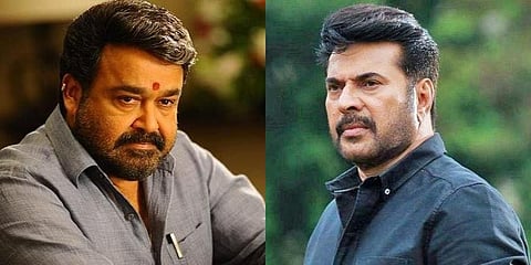 Mohanlal (L) and Mammootty (R)