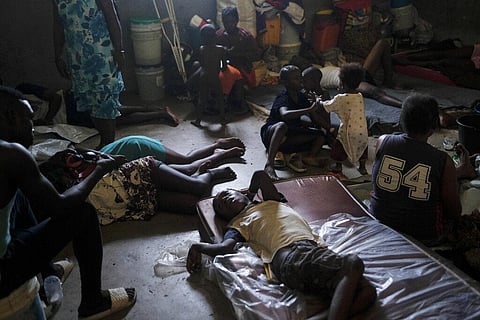 families displaced by gang violence live in a shelter created about a month prior inside a school in Petion Ville in Port-au-Prince, Haiti. (Photo | AP)